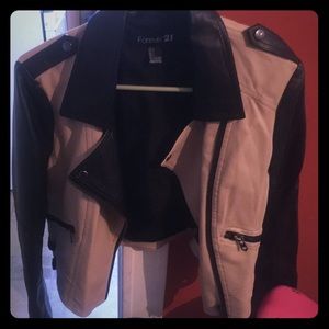 Forever 21 vegan leather motorcycle jacket