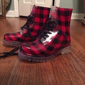 Plaid Boots