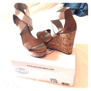 Steve Madden wedges size 7.5 Eddna in Natural