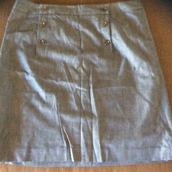 Denim pencil skirt