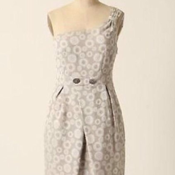 Anthropologie one shoulder dress