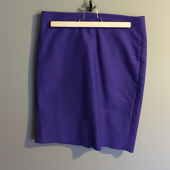 Purple J.Crew pencil skirt