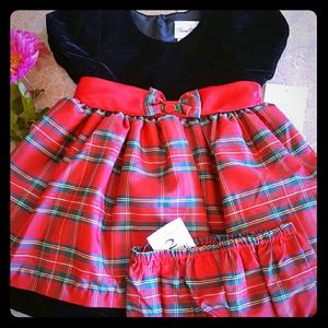 RARE EDITIONS Christmas Dress with matching bottom RARE EDITIONS Christmas Dress with matching bottom