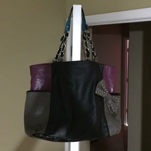Jessica Simpson purse. Purple, black and gray