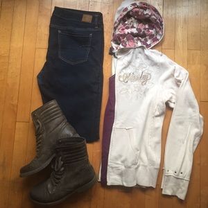 Hurley Cream Hoodie