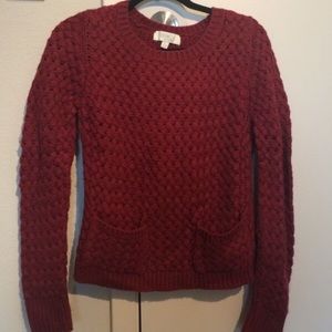 Size large, maroon sweater