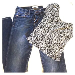 Abercrombie and Fitch jeans and a top