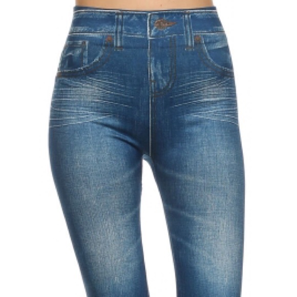 ❗️SALE❗️Vintage Style Fleece Lined Jeggings - Picture 3 of 3