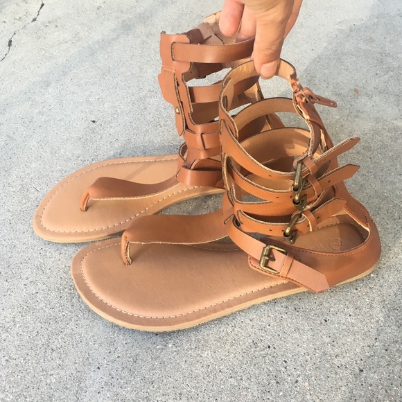 Brown Gladiator Sandal - Picture 2 of 3