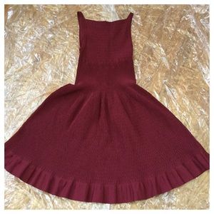 AZZEDINE ALAIA HONEYCOMB PLEAT DRESS SZ FR 40/US 8