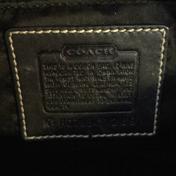 Black Authentic Coach Handbag - Picture 4 of 4
