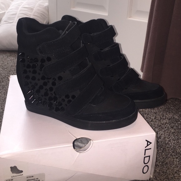 Aldo black Sneaker Wedges