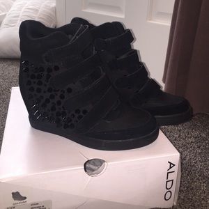 Aldo black Sneaker Wedges