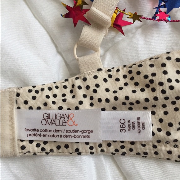 SOLD- Black Polka Dot Bra 36C - Picture 3 of 3