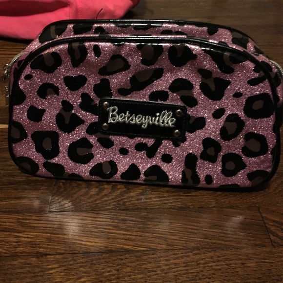 Animal print betsyville makeup bag.