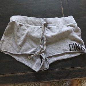 VS Pink Sweat Shorts Gray Size S