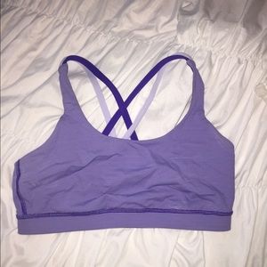 Purple Lululemon sports bra