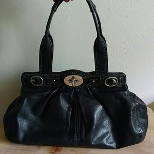 Coach 13914 Turnlock Garnet Purse Satchel