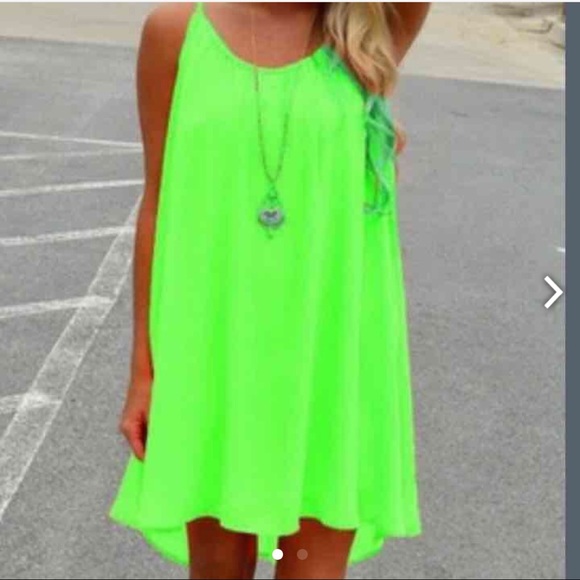 lime summer dress