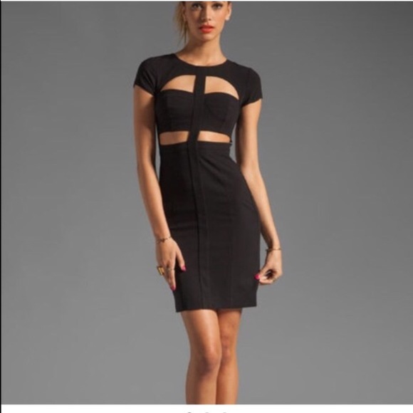 New Bcbg Cut out black Dress