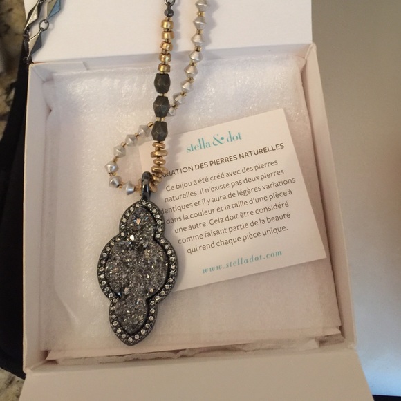 Mixed metal bead necklace