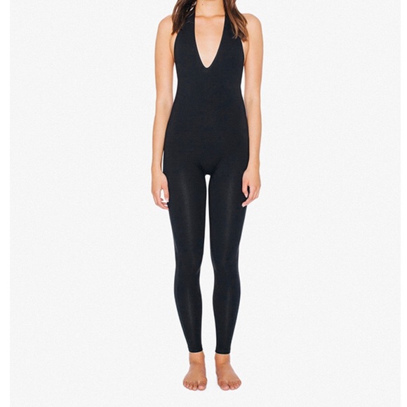Cotton Spandex Halter Catsuit