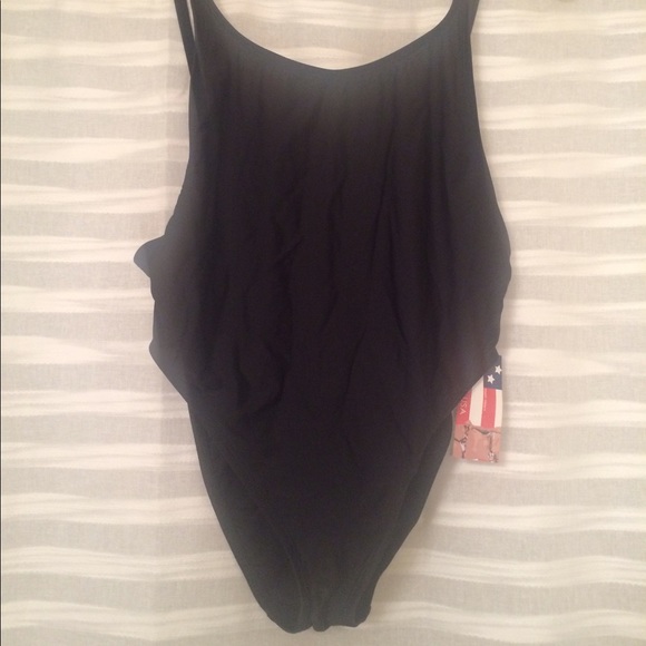 Black One Piece Swimwear - Picture 3 of 4