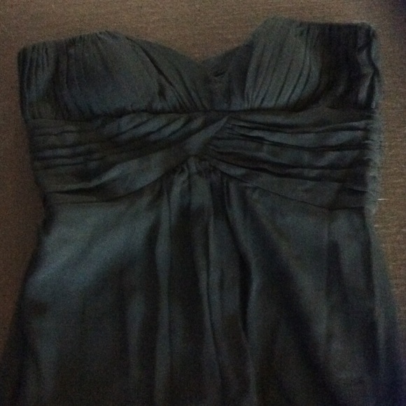 Black strapless dress