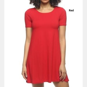 Red Trapeze Dress