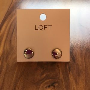 Loft Silver Polished & Matte Silver Earrings