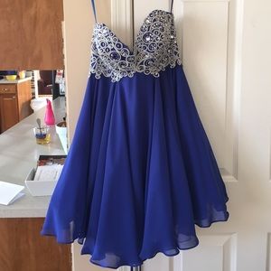 Royal Blue Homecoming Dress