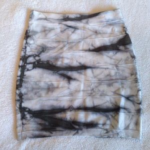 Bebe Tie Dye Bandage Skirt