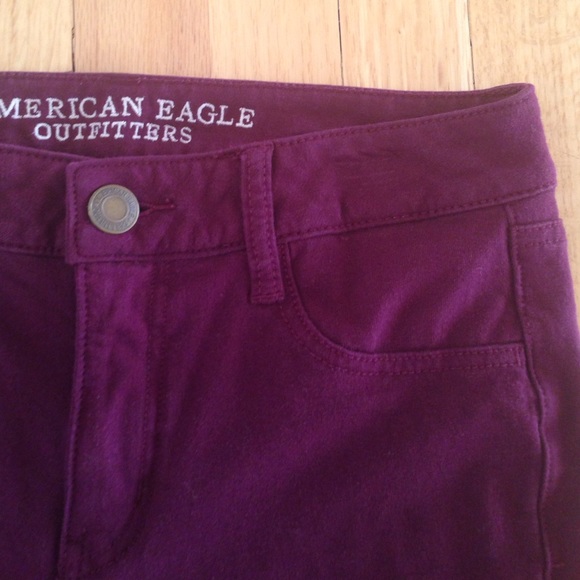 Maroon Jeggings • American Eagle