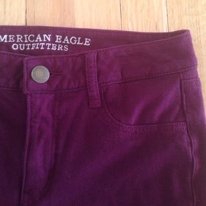 Maroon Jeggings • American Eagle