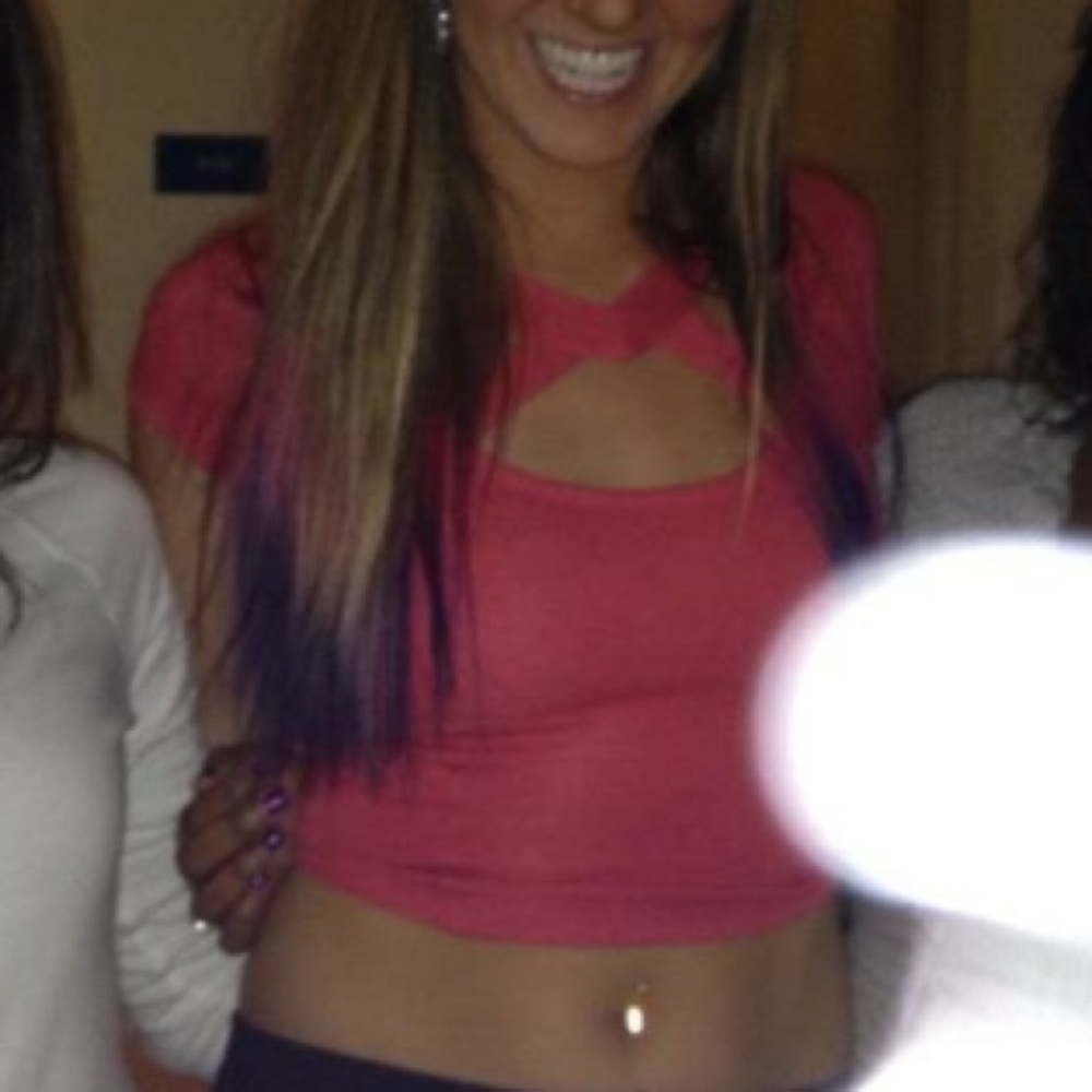 Pink crop top