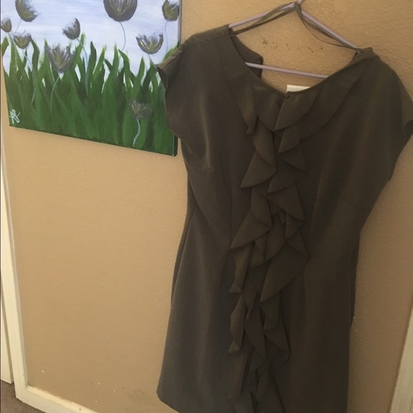 ❣Stone Gray Ruffle Dress❣