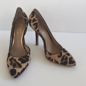 BCBG Faux Leopard Skin Heels