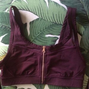 Lululemon Zip Up Sports Bra Size 6
