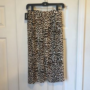 Leopard print skirt