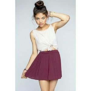 Brand Melville skirt in burgundy