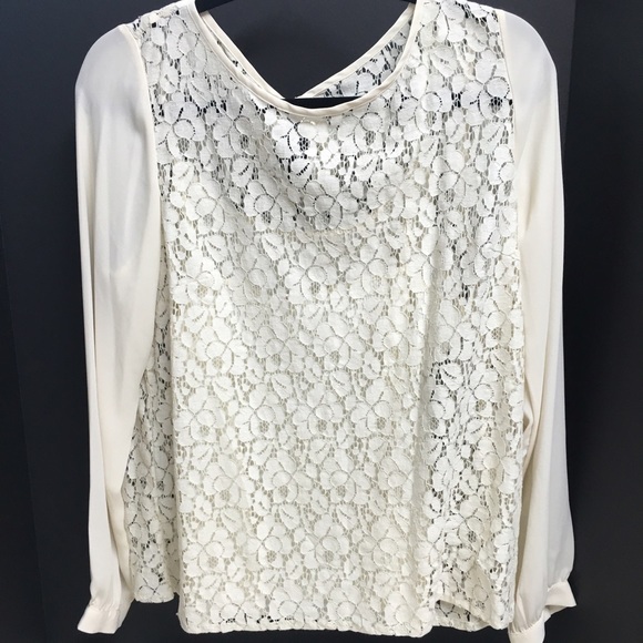 White Floral Lace Top