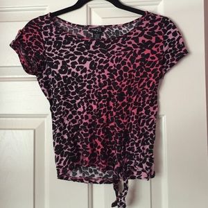 Cheetah Print Crop Top