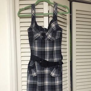 Plaid designer dress