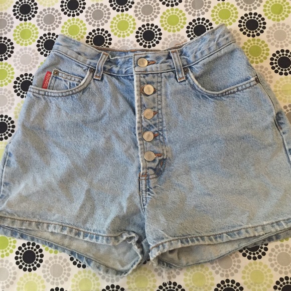 BONGO Pants - Vintage 1980s - 90s Button Fly Denim Shorts