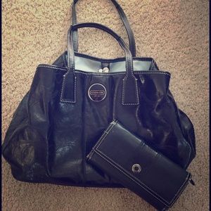 Coach Bag and Coach Wallet Bundle