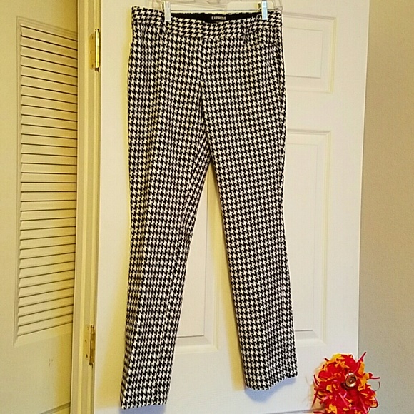 Express columnist houndstooth pants 8R