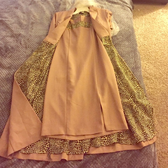 Causal midi dress with matching (long) blazer