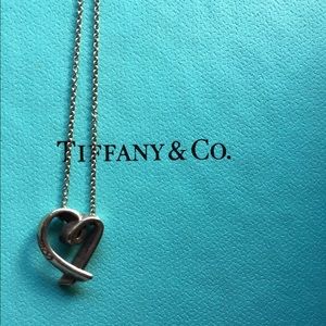Tiffany & Co Red enamel Picasso loving heart