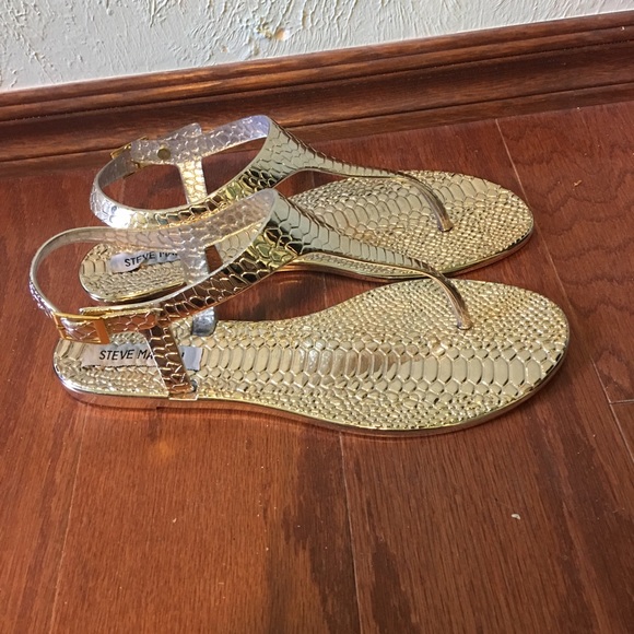Gold Steve Madden Sandals size 10