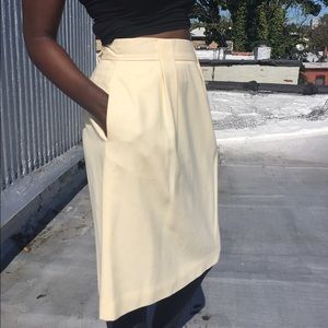 Cute and comfortable cream skirt.